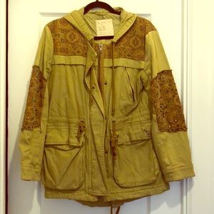 Free People embroidered parka